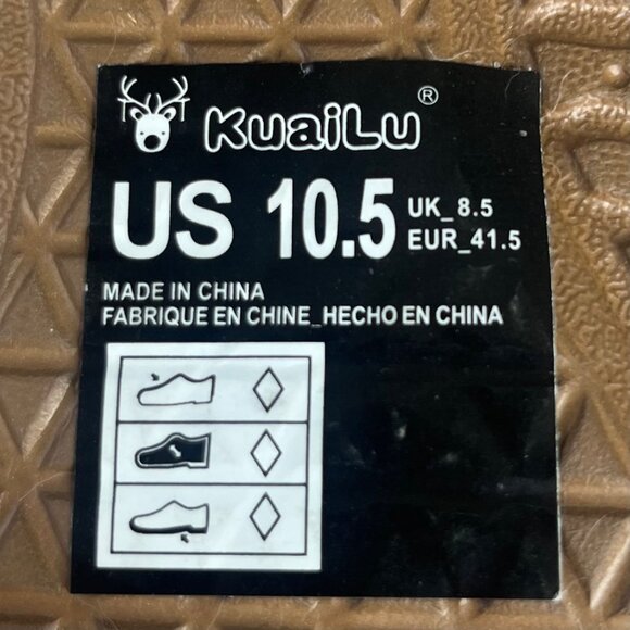 KuaiLu Eco-Friendly Sandals Womens 10.5 Tan Slides With Arch Support Durable New - Picture 8 of 10